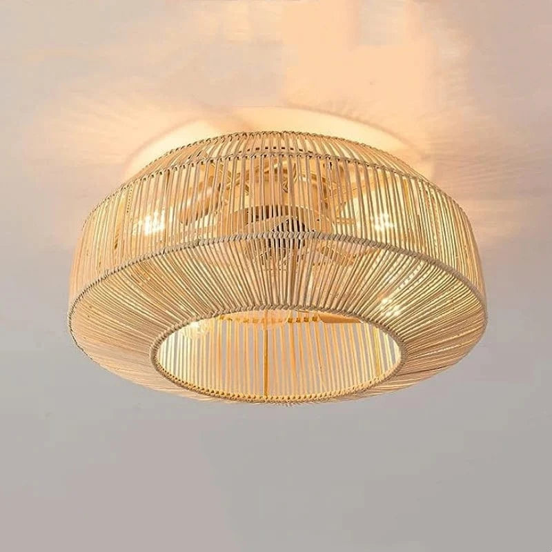 BambooHaven™ Ceiling Fan with Lights - Elegant Boho Style for Cozy Spaces 3
