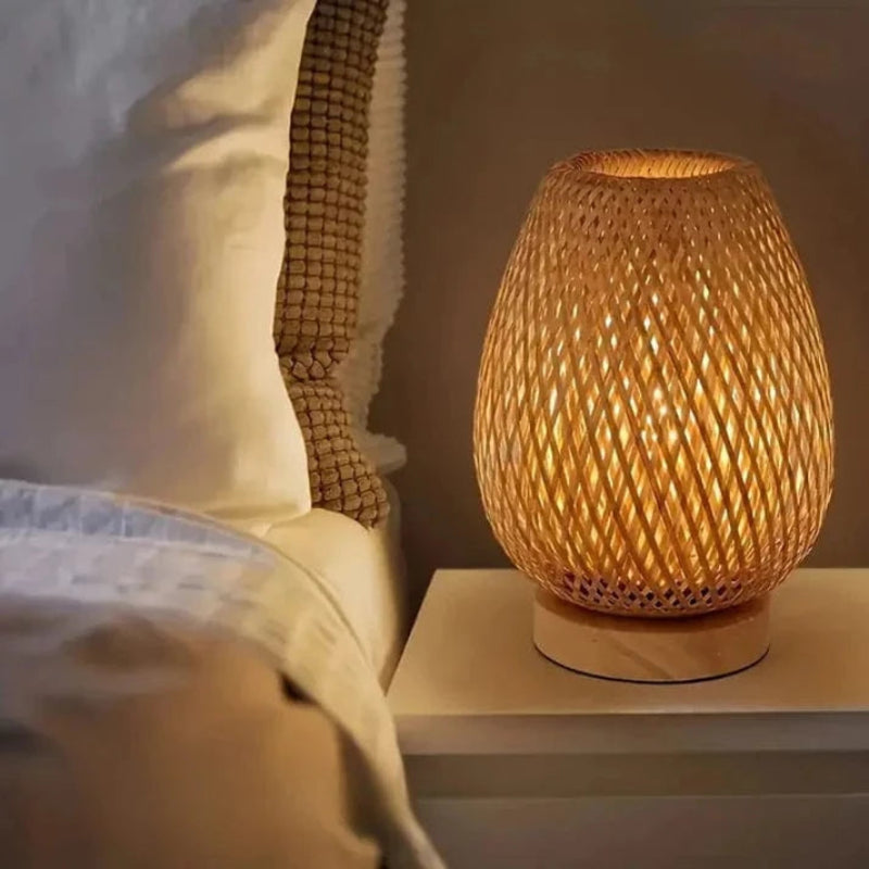 BambooLuxe™ LED Night Light - Rechargeable & Dimmable for Cozy Ambiance 1