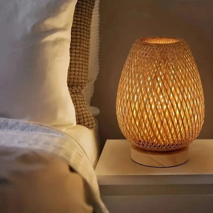 BambooLuxe™ LED Night Light - Rechargeable & Dimmable for Cozy Ambiance 1