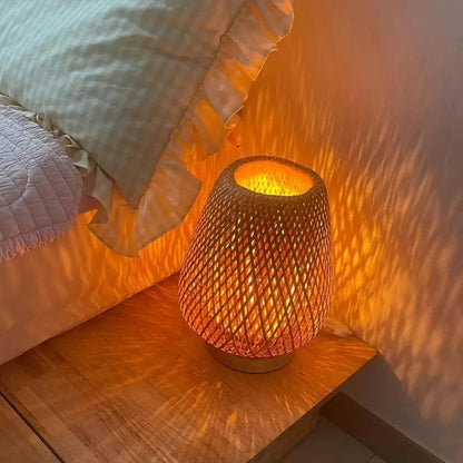BambooLuxe™ LED Night Light - Rechargeable & Dimmable for Cozy Ambiance 2