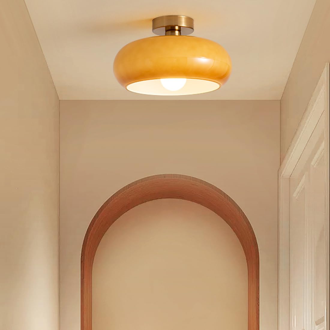 BernsteinSphäre™ Flush Mount Ceiling Light Fixture for Cozy Home Ambiance 6