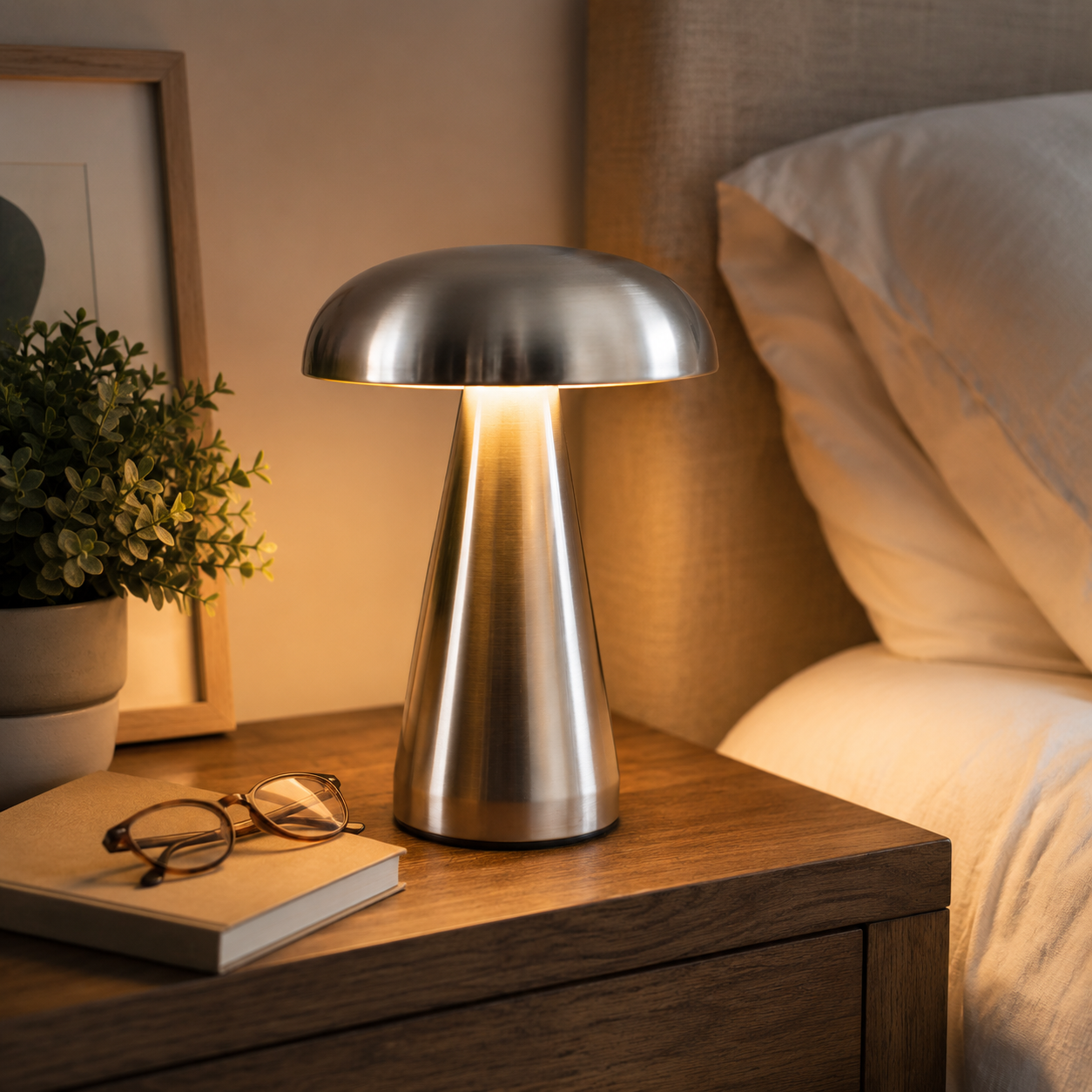 LumaGlow™ oplaadbare vintage USB-tafellamp – productafbeelding 10
