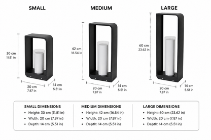 LumaShine™ minimalistische buitenlamp – solar of netstroom – productafbeelding 11