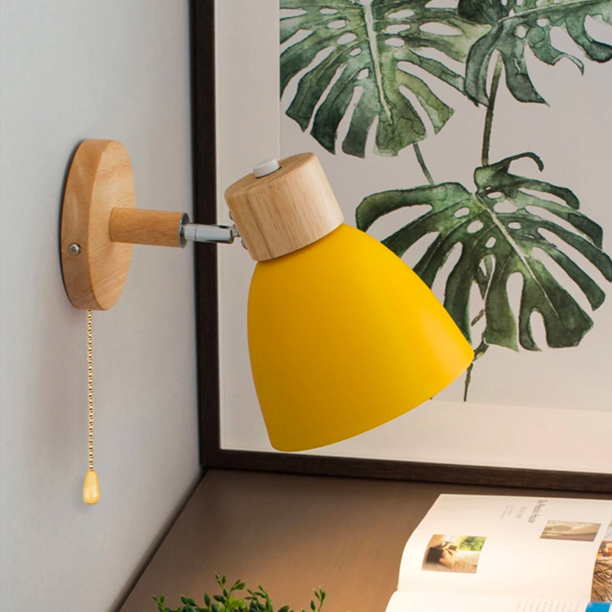 ChromaWood™ Scandinavische wandlamp – afbeelding 2
