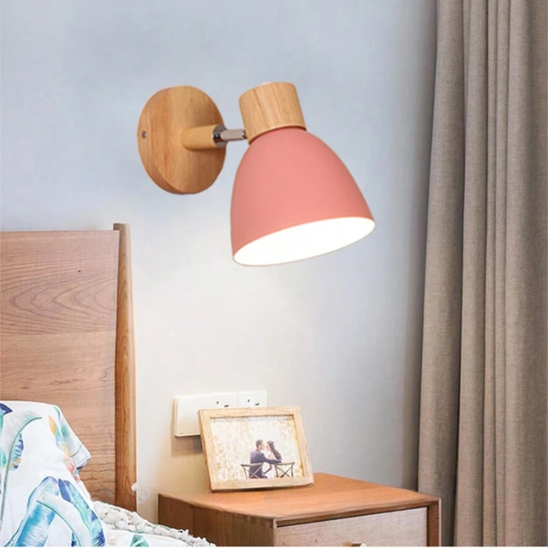 ChromaWood™ Scandinavische wandlamp – afbeelding 3