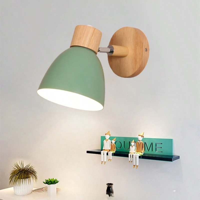 ChromaWood™ Scandinavische wandlamp – afbeelding 6