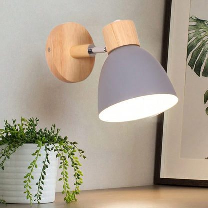 ChromaWood™ Scandinavische wandlamp – afbeelding 7