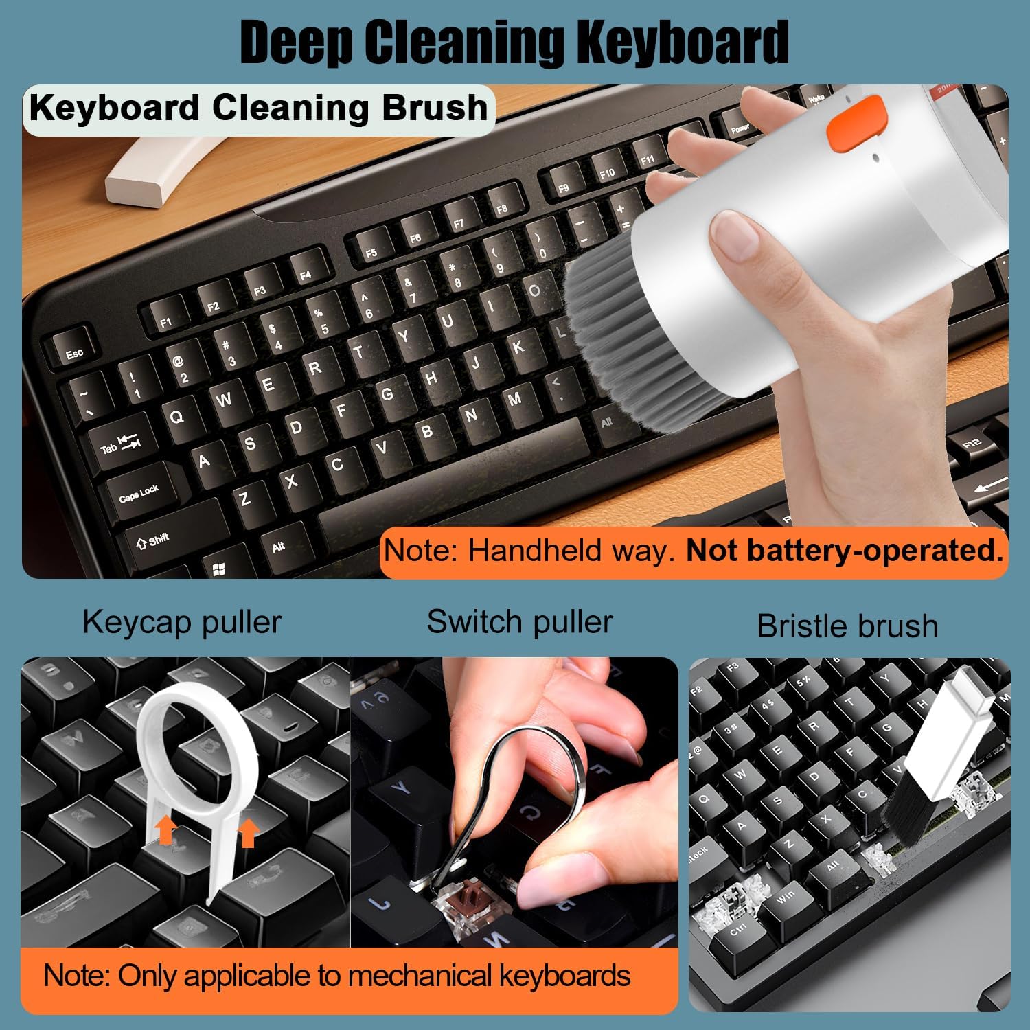 CleanMaster™ 20-in-1 reinigingsset voor toetsenbord en oordopjes – productafbeelding 6