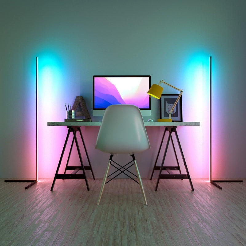 ColorGlow™ slimme LED hoekvloerlamp – afbeelding 3