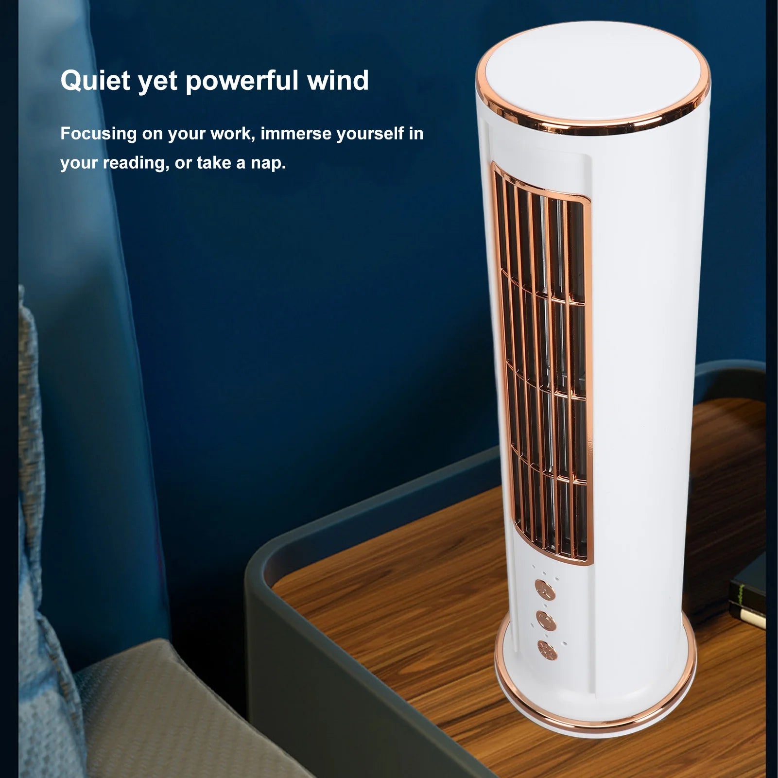 CoolBreeze™ bladloze tafelventilator – afbeelding 3