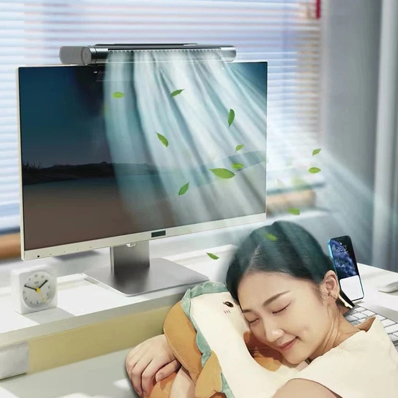 CoolBreeze™ bladloze USB-ventilator voor op het bureau – productafbeelding 1