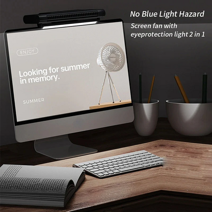 CoolBreeze™ bladloze USB-ventilator voor op het bureau – productafbeelding 2