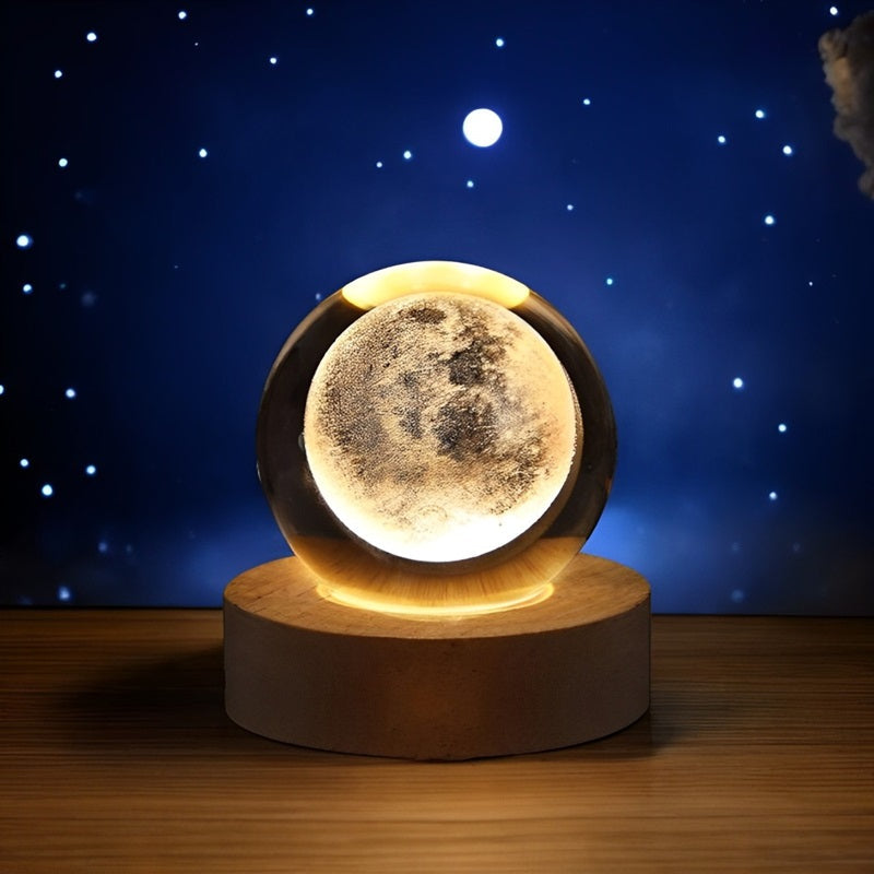 CosmicGlow™ 3D-kristallen bollamp – productafbeelding 1