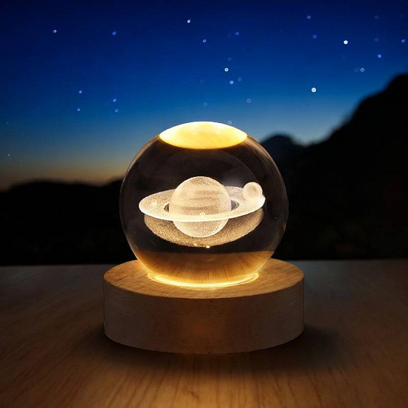 CosmicGlow™ 3D-kristallen bollamp – productafbeelding 2