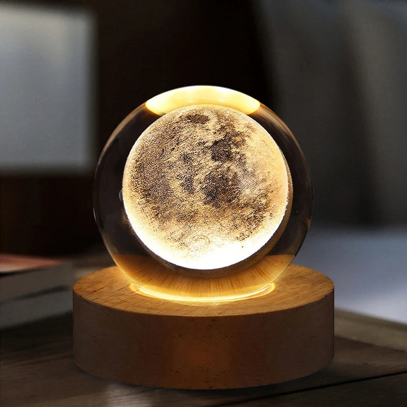 CosmicGlow™ 3D-kristallen bollamp – productafbeelding 4