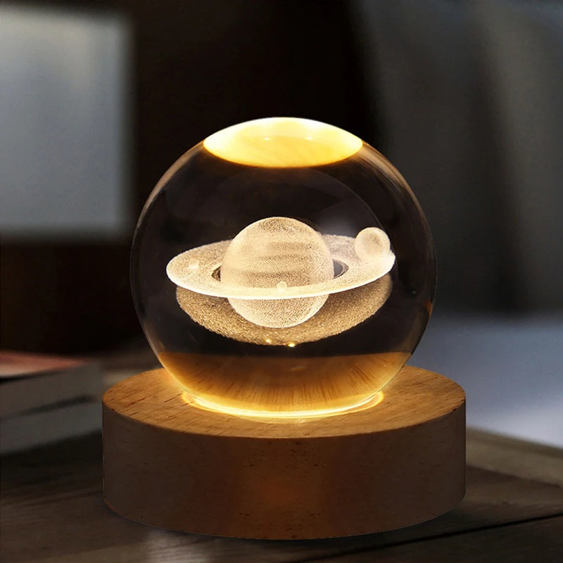 CosmicGlow™ 3D-kristallen bollamp – productafbeelding 5