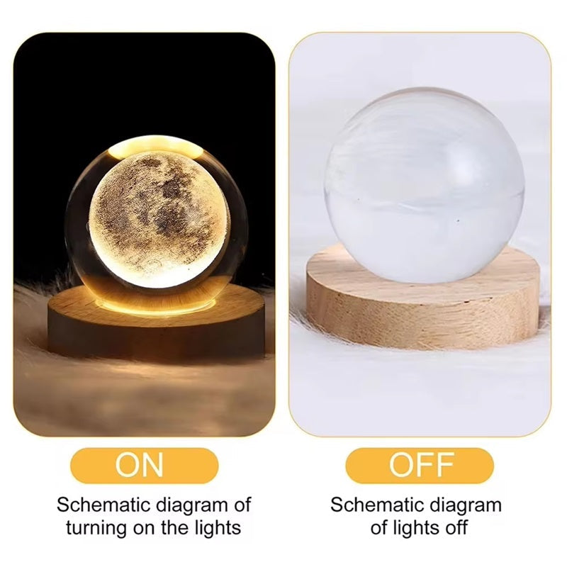CosmicGlow™ 3D-kristallen bollamp – productafbeelding 9