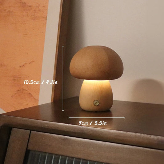 CozyGlow™ oplaadbare paddenstoellamp met touchbediening – productafbeelding 1