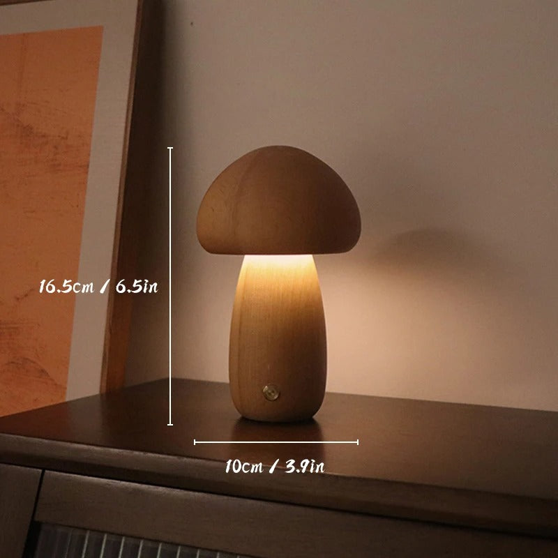 CozyGlow™ oplaadbare paddenstoellamp met touchbediening – productafbeelding 7