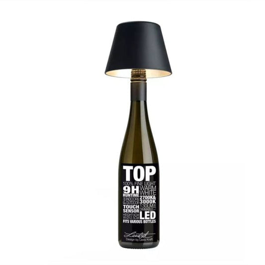 LumiGlow™ oplaadbare LED-flessenlamp met touchdimmer – productafbeelding 1