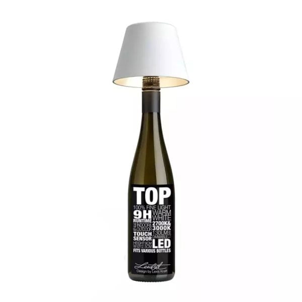 LumiGlow™ oplaadbare LED-flessenlamp met touchdimmer – productafbeelding 10