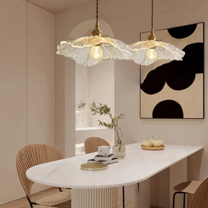 LumaBloom™ bloemvormige glazen hanglamp met E27-fitting – productafbeelding 2
