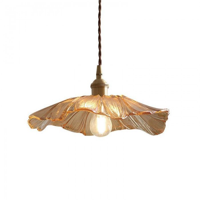 LumaBloom™ bloemvormige glazen hanglamp met E27-fitting – productafbeelding 12
