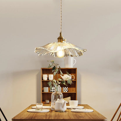 LumaBloom™ bloemvormige glazen hanglamp met E27-fitting – productafbeelding 4