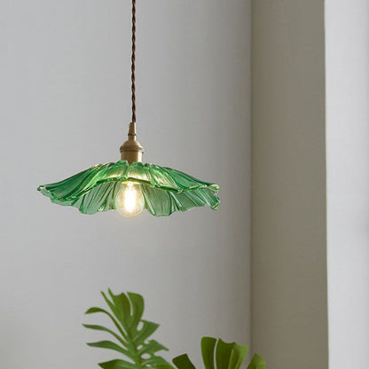 LumaBloom™ bloemvormige glazen hanglamp met E27-fitting – productafbeelding 6