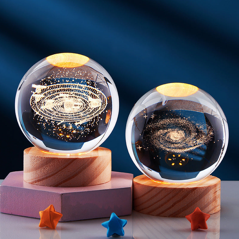 DeerLight™ 3D-kristallen tafellamp – productafbeelding 3
