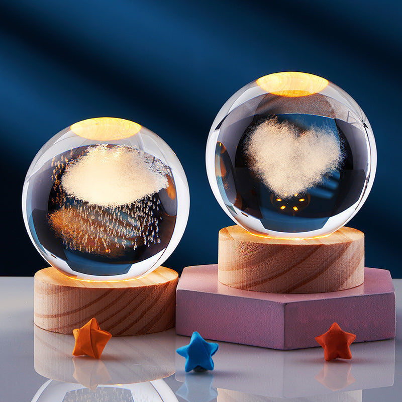 DeerLight™ 3D-kristallen tafellamp – productafbeelding 4