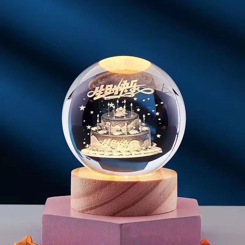 DeerLight™ 3D-kristallen tafellamp – productafbeelding 5