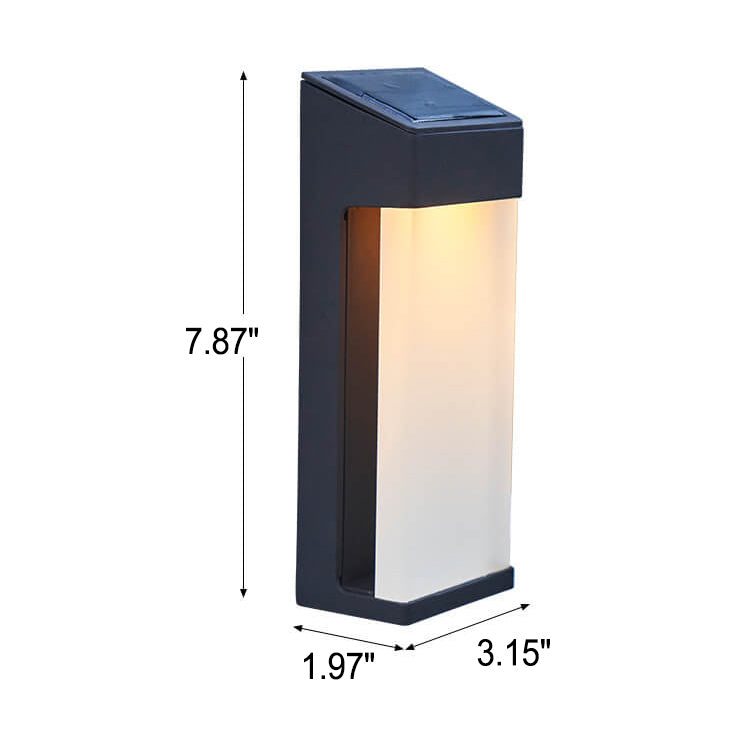 LumaGlow™ solar tuinwandlamp met matglas – productafbeelding 5