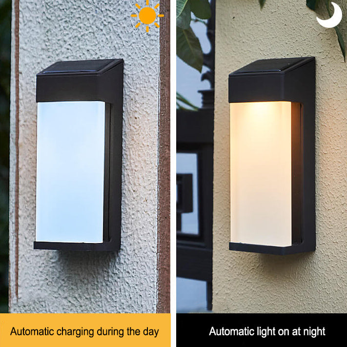 LumaGlow™ solar tuinwandlamp met matglas – productafbeelding 7