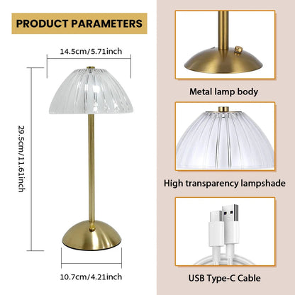 LumaGlow™ dimbare draadloze LED-tafellamp met touchsensor – productafbeelding 8