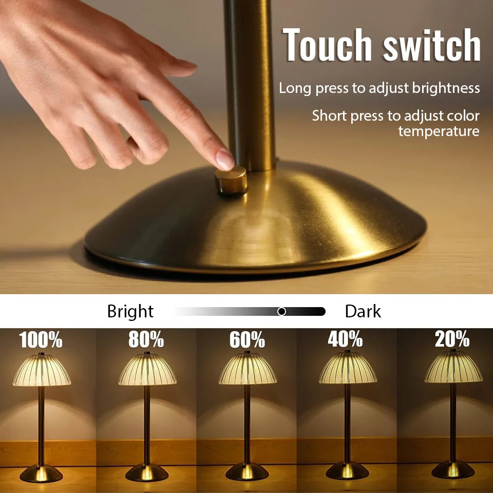 LumaGlow™ dimbare draadloze LED-tafellamp met touchsensor – productafbeelding 10
