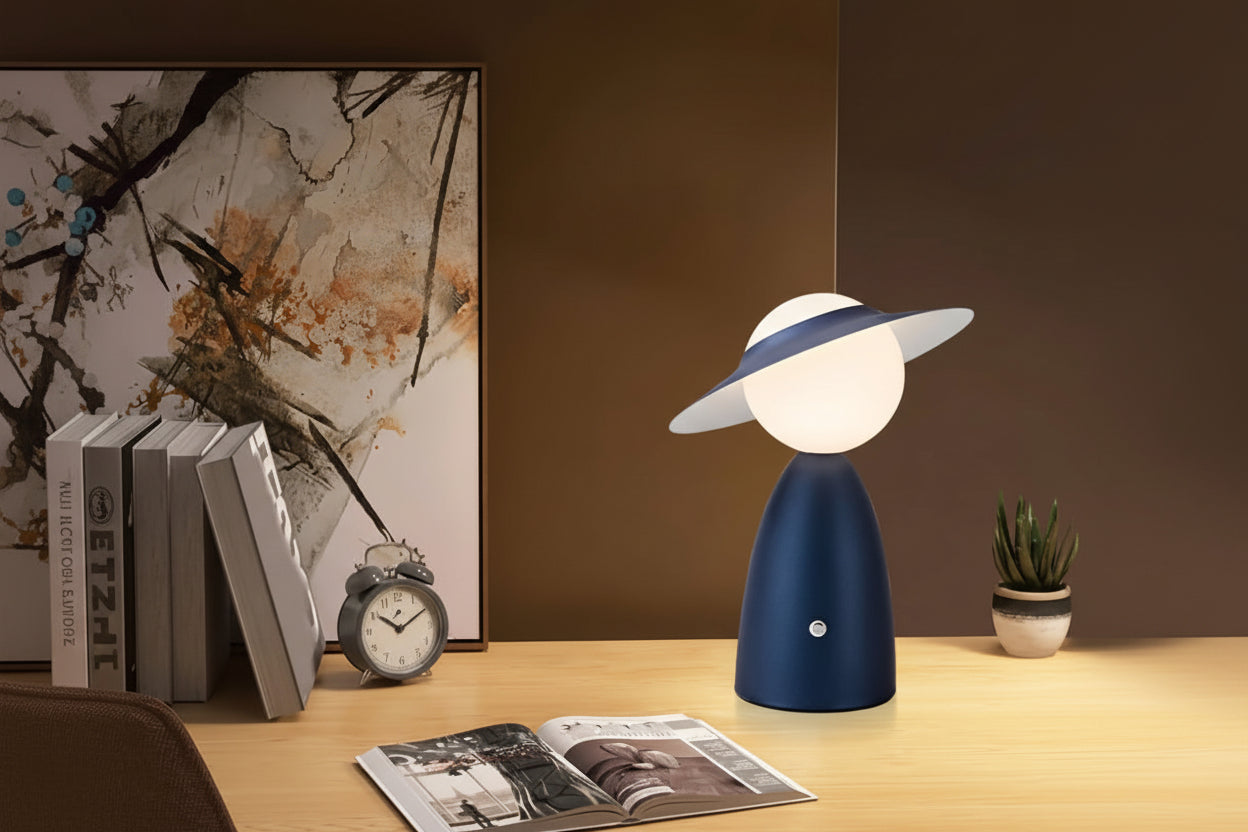 LumiNest™ draadloze aluminium touchlamp met traploze dimmer – productafbeelding 5