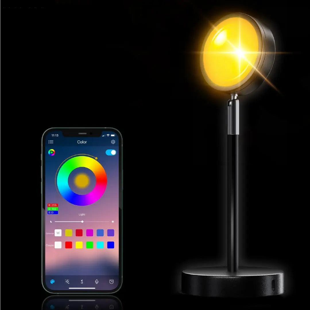GoldenGleam™ LED-zonsondergang projectorlamp met afstandsbediening – productafbeelding 6