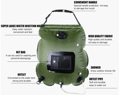 MANIKO™ draagbare campingdouche van 20 liter – productafbeelding 7