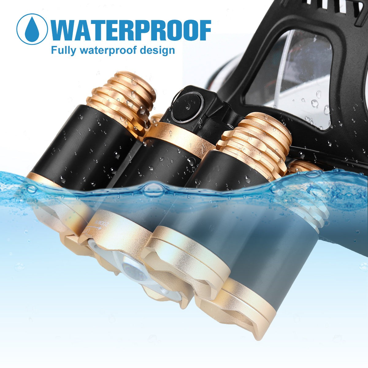 MANIKO™ oplaadbare 1500 lm LED-hoofdlamp – productafbeelding 4