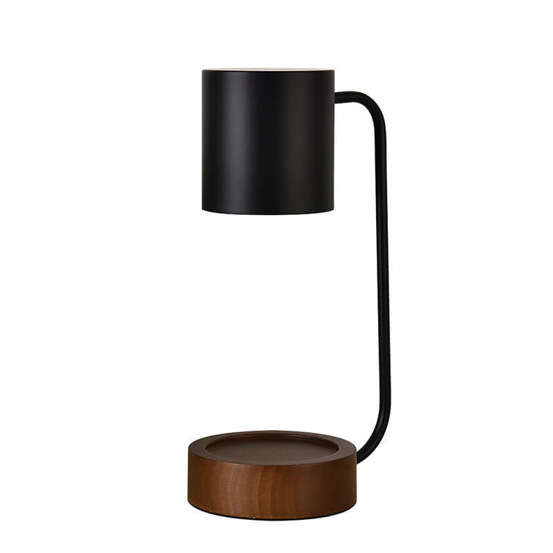 LumiNest™ Japanse dimbare tafellamp van hout en metaal – productafbeelding 7