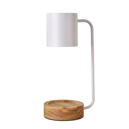 LumiNest™ Japanse dimbare tafellamp van hout en metaal – productafbeelding 8