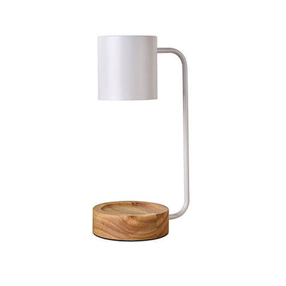 LumiNest™ Japanse dimbare tafellamp van hout en metaal – productafbeelding 9