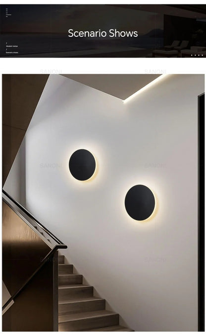 LightRing™ ronde LED-wandlamp met touch- of sensorbediening – productafbeelding 9