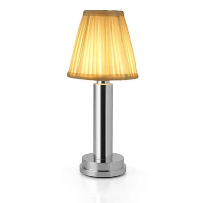 LumaGlow™ oplaadbare tafellamp met stoffen kap en dimmer – productafbeelding 8