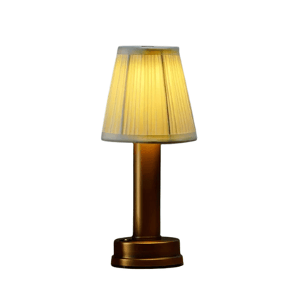 LumaGlow™ oplaadbare tafellamp met stoffen kap en dimmer – productafbeelding 9