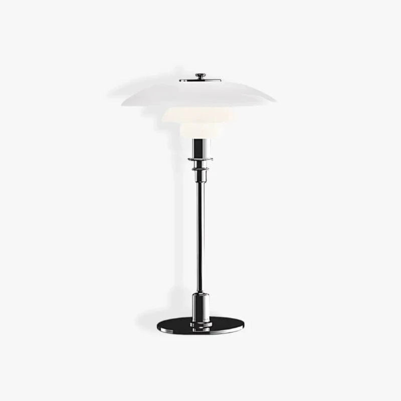 LumiLayer™ glazen tafellamp met gelaagde kap – productafbeelding 1