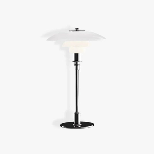 LumiLayer™ glazen tafellamp met gelaagde kap – productafbeelding 1