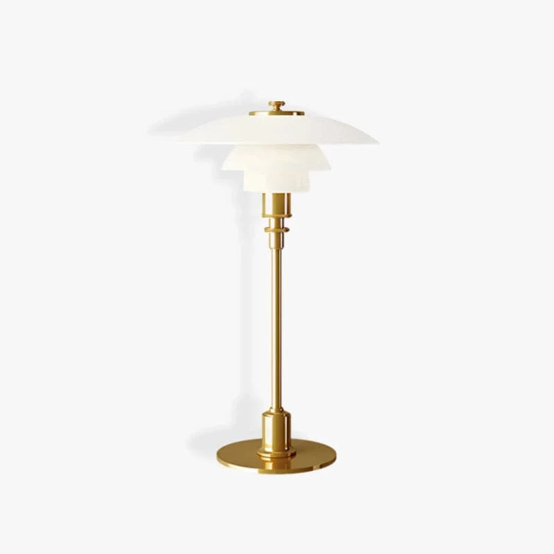 LumiLayer™ glazen tafellamp met gelaagde kap – productafbeelding 12