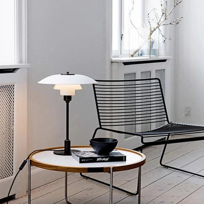 LumiLayer™ glazen tafellamp met gelaagde kap – productafbeelding 7